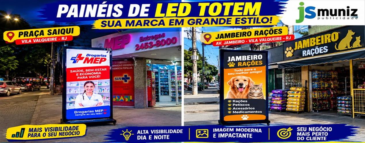 Serviço Painel LED Totem - Rádio Jovem Rio